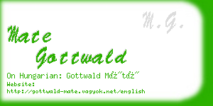 mate gottwald business card